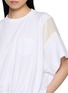  - SACAI - 拼接抽绳短袖 T 恤
