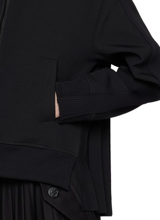  - SACAI - 百褶立领拉链外套