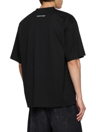 背面 - 点击放大 - BALENCIAGA - Logo Print Crewneck T-shirt