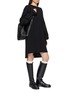 模特儿示范图 - 点击放大 - ANN DEMEULEMEESTER - LUCINA 假两件连衣裙