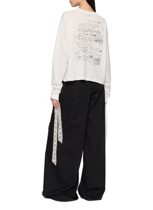背面 - 点击放大 - ANN DEMEULEMEESTER - NIKKI 标语纯棉上衣