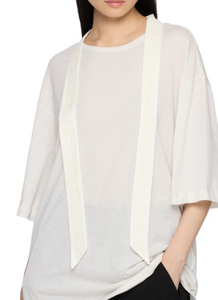  - ANN DEMEULEMEESTER - AGNETA 可拆卸领短袖T恤