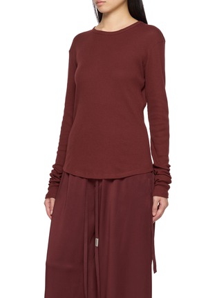 细节 - 点击放大 - ANN DEMEULEMEESTER - DOT 褶皱抽绳上衣
