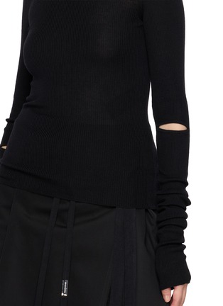  - ANN DEMEULEMEESTER - LYELL 镂空羊毛针织上衣