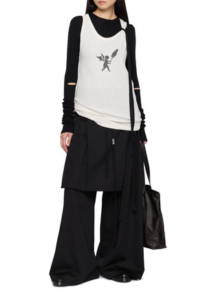 模特儿示范图 - 点击放大 - ANN DEMEULEMEESTER - SEVA 印花针织背心