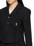  - ANN DEMEULEMEESTER - MANDA 条纹西装外套