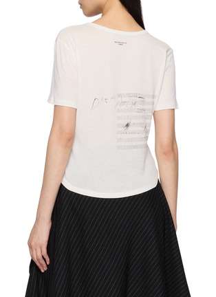 背面 - 点击放大 - ANN DEMEULEMEESTER - FLOOR 中袖印花纯棉 T 恤