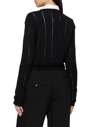 背面 - 点击放大 - ANN DEMEULEMEESTER - JACKLIN 镂空针织开衫