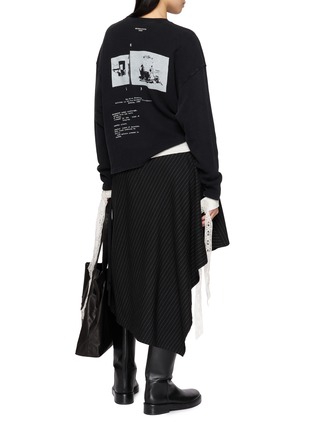 模特儿示范图 - 点击放大 - ANN DEMEULEMEESTER - NIKITA 印花纯棉 T 恤