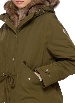  - MONCLER - 毛领连帽抽绳夹克