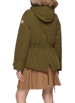 背面 - 点击放大 - MONCLER - 毛领连帽抽绳夹克