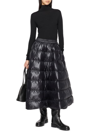 模特儿示范图 - 点击放大 - MONCLER - A-Line Puffer Skirt