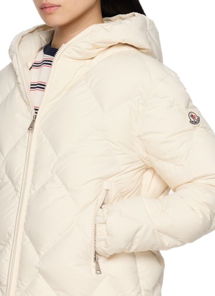  - MONCLER - 菱格绗缝连帽羽绒夹克