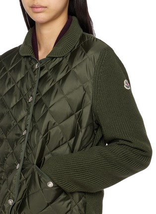  - MONCLER - 针织拼接绗缝夹克