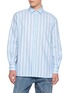 首图 - 点击放大 - JW ANDERSON - Striped Cotton Twill Dress Shirt