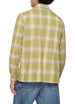 背面 - 点击放大 - JW ANDERSON - Long Sleeve Embroidered Collar Chequered Shirt