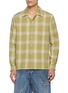 首图 - 点击放大 - JW ANDERSON - Long Sleeve Embroidered Collar Chequered Shirt