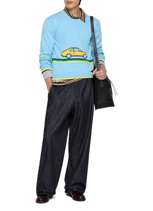 模特儿示范图 - 点击放大 - JW ANDERSON - Car Graphic Knit Sweater