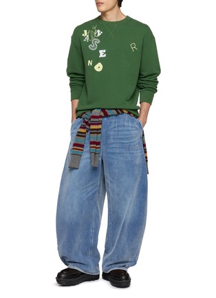 模特儿示范图 - 点击放大 - JW ANDERSON - Scattered Letters Crewneck Sweatshirt