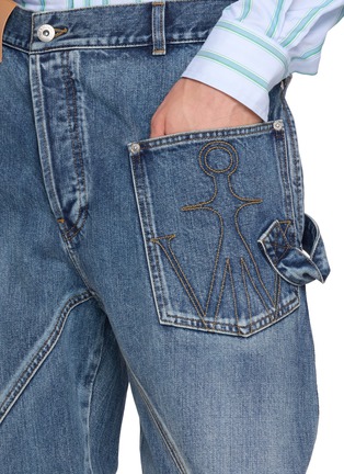  - JW ANDERSON - Twisted Workwear Cotton Denim Jeans