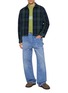 模特儿示范图 - 点击放大 - JW ANDERSON - Anchor StitchTwisted Workwear Medium Wash Jeans