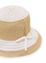 细节 - 点击放大 - GREVI - Bow Detail Crochet Bucket Hat