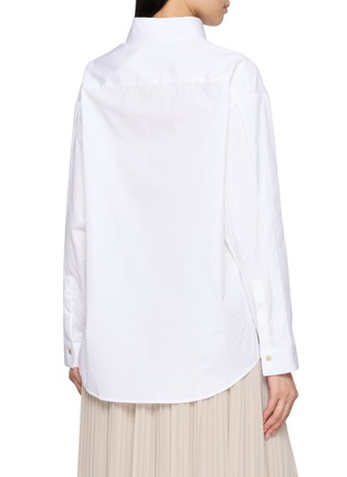 背面 - 点击放大 - BOURRIENNE PARIS X - High Officer Collar Long Hem Shirt