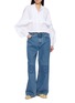 模特儿示范图 - 点击放大 - BOURRIENNE PARIS X - Ruffled Officer Collar Shirt