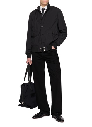 模特儿示范图 - 点击放大 - VALSTAR - High Neck Button Up Jacket