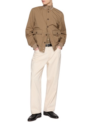 模特儿示范图 - 点击放大 - VALSTAR - High Neck Button Up Jacket