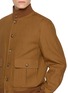  - VALSTAR - High Neck Button Up Linen Jacket