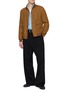 模特儿示范图 - 点击放大 - VALSTAR - High Neck Button Up Linen Jacket