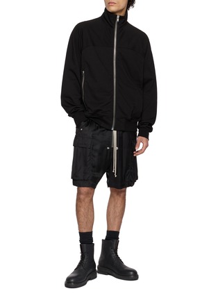 模特儿示范图 - 点击放大 - RICK OWENS - Zipfront Jogger Cotton Jacket