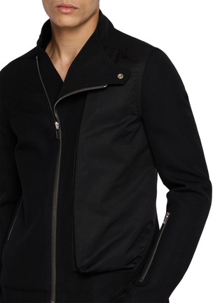  - RICK OWENS - Panelled Asymmetric Zip Jacket