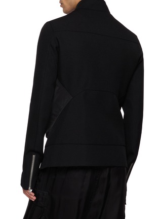 背面 - 点击放大 - RICK OWENS - Panelled Asymmetric Zip Jacket