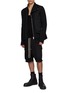 模特儿示范图 - 点击放大 - RICK OWENS - Panelled Asymmetric Zip Jacket