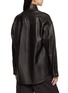 背面 - 点击放大 - NACKIYÉ - High Neck Button Up Leather Jacket