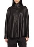 首图 - 点击放大 - NACKIYÉ - High Neck Button Up Leather Jacket