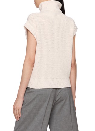 背面 - 点击放大 - PESERICO - Sequin Embellished Zip Up Knit Vesr
