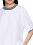  - PESERICO - Contrast Trim Crewneck T-Shirt