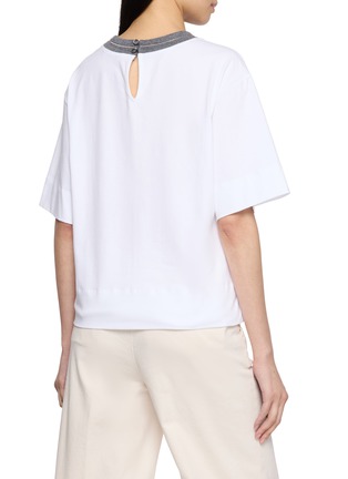 背面 - 点击放大 - PESERICO - Contrast Trim Crewneck T-Shirt