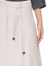  - PESERICO - Belted Corduroy Midi Skirt