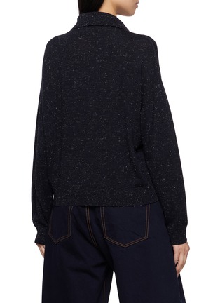 背面 - 点击放大 - PESERICO - Sparkle Knit V-Neck Sweater