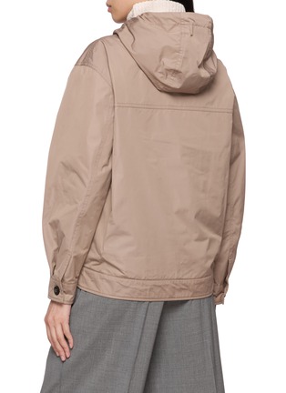 背面 - 点击放大 - PESERICO - Adjustable Drawstring Hood Jacket