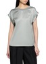 首图 - 点击放大 - PESERICO - Round Neck Satin Top
