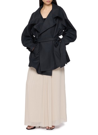模特儿示范图 - 点击放大 - PESERICO - Pleated Maxi Skirt