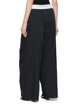 背面 - 点击放大 - ALEXANDERWANG - LOGO 腰头褶饰阔腿裤