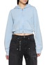 首图 - 点击放大 - ALEXANDERWANG - 烫钻短款连帽拉链卫衣