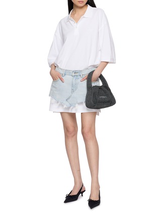模特儿示范图 - 点击放大 - ALEXANDERWANG - 做旧 Polo 连衣裙