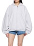 ALEXANDERWANG 热转印装饰拉链连帽衫